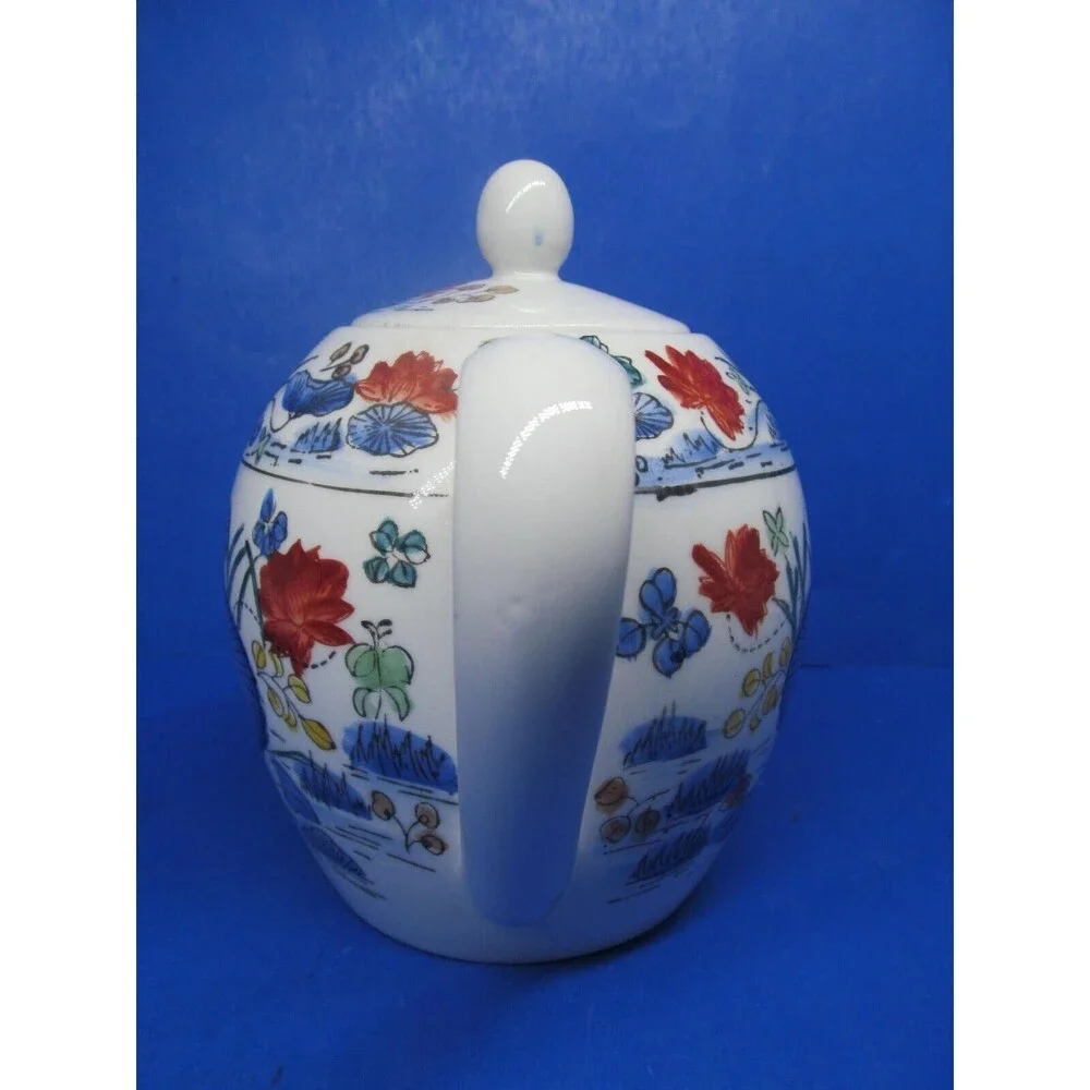 Williams Sonoma Grande Cuisine Ceramic Floral Teapot
